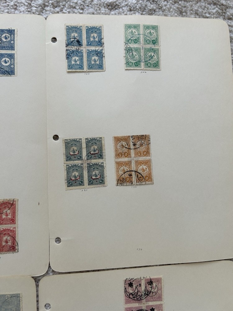 Ottoman Empire / Turkey / Stamp Collection / Large Blocks !!!