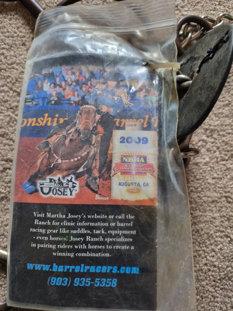 Fancy Silver Engraved Martha Josey Barrel Racing Bit