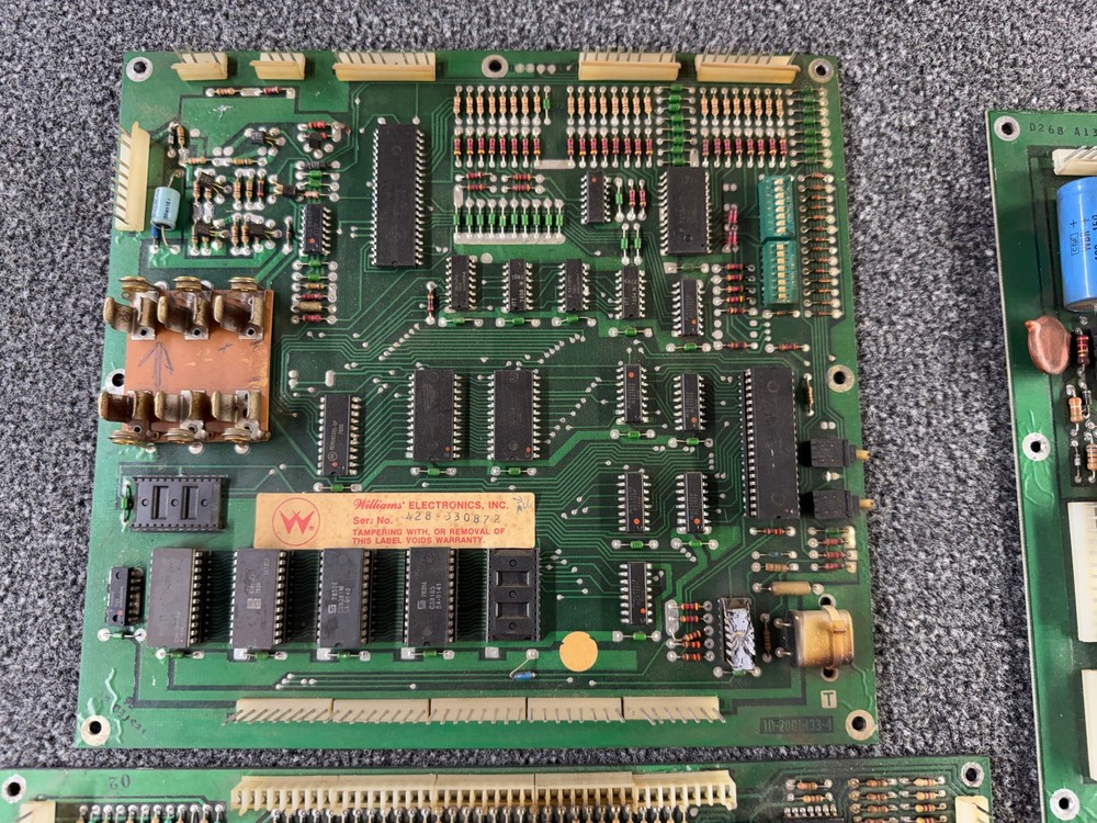 Williams Flash Pinball Machine Board SET CPU MPU Driver Power Sys 4 ORIG