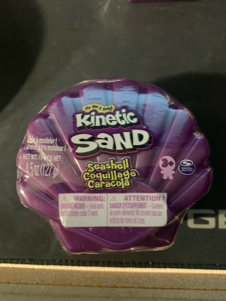 Kinetic Sand Seashell Purple 4.5 oz Container NEW