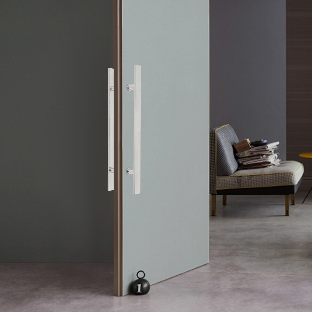 Pull Push Sliding Barn Door Handles Commercial H Shape Pair Door Pull Handle