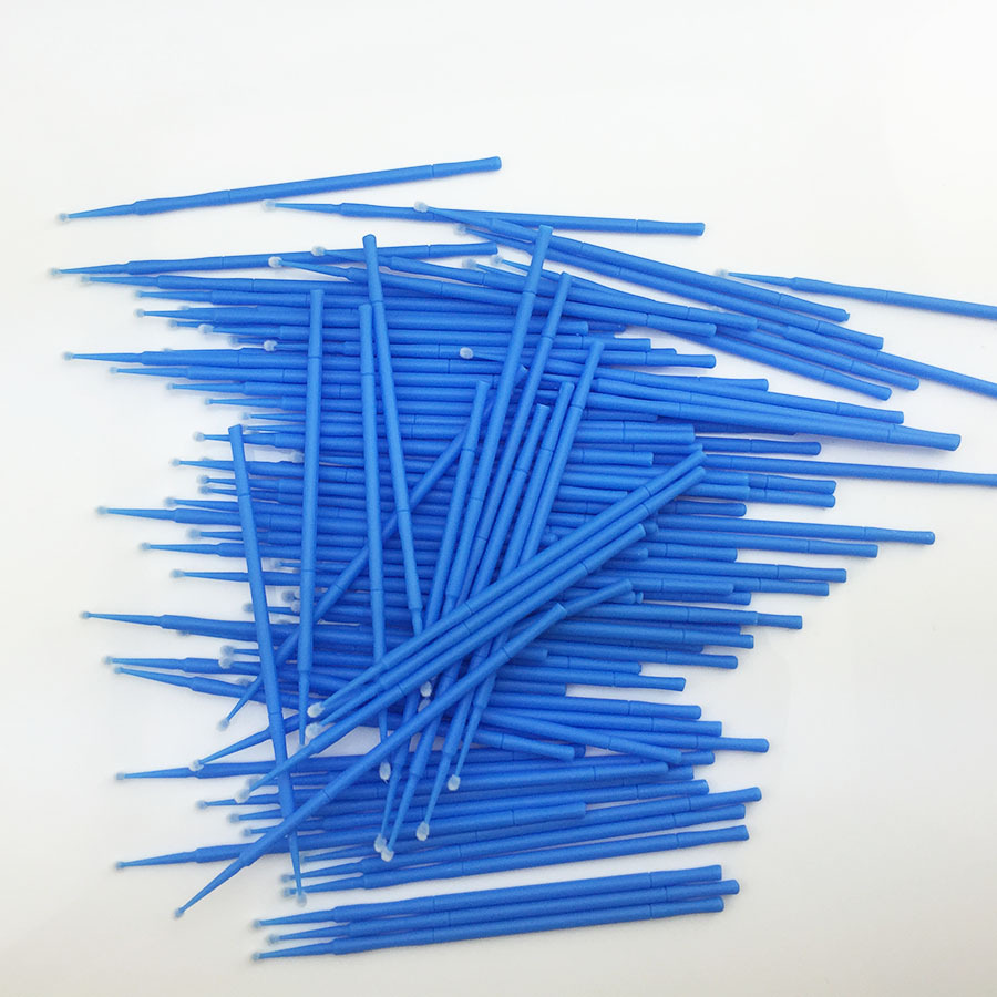 800 PCS Dental Disposable Micro Applicator Brush Bendable 2.5mm Blue Regular