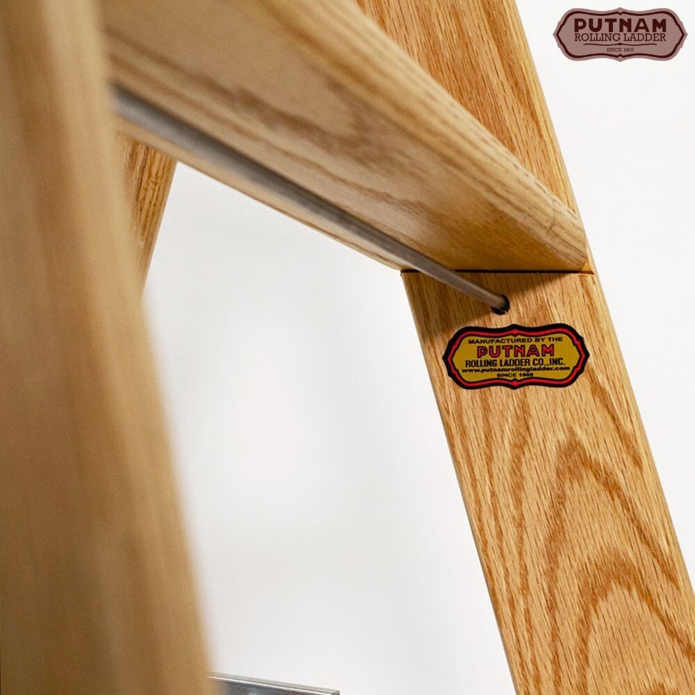 36" Folding 3 Step Wood Step Stool