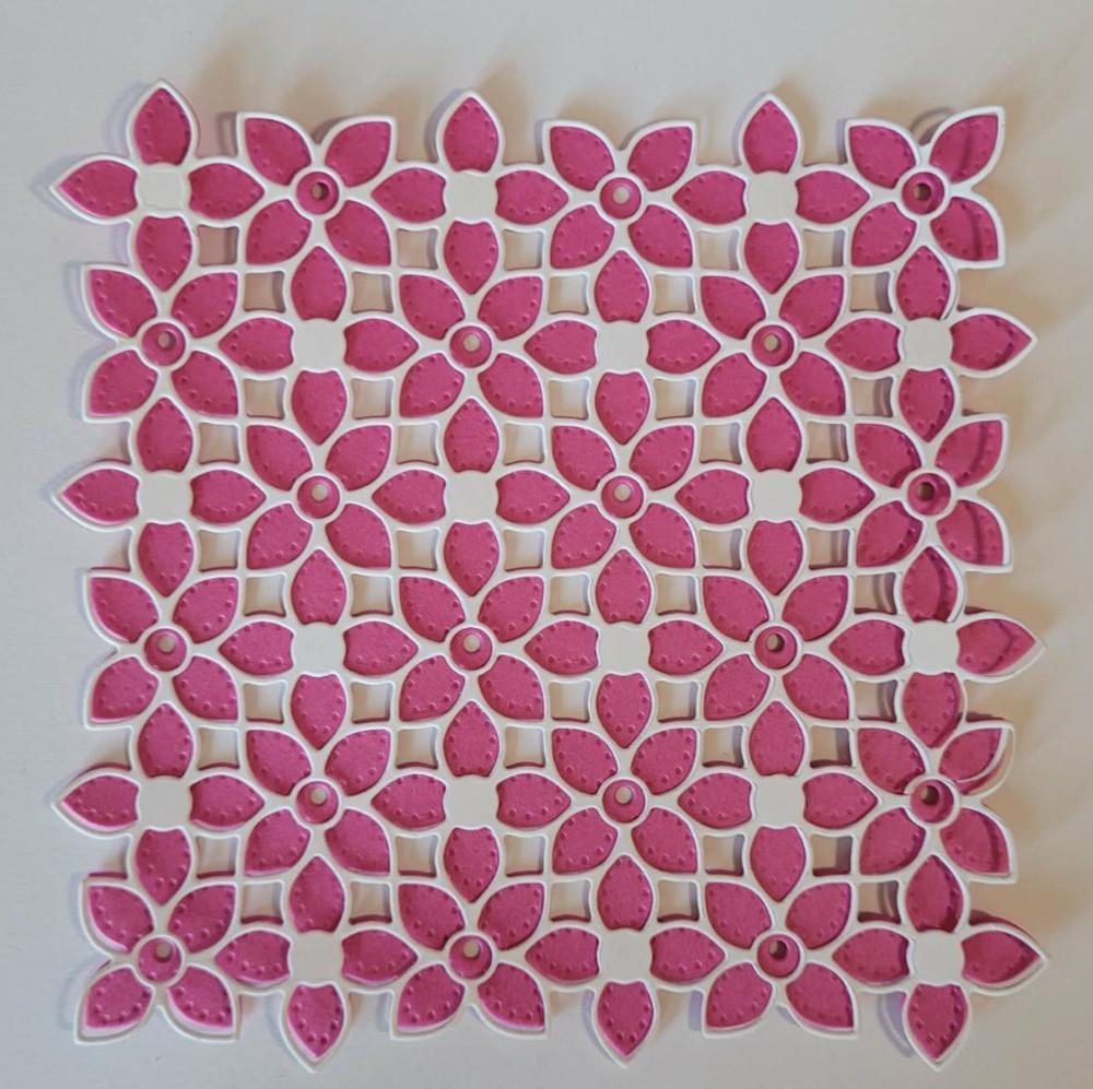 Stampin' Up! PETAL PATTERNS cut & emboss dies - large, background