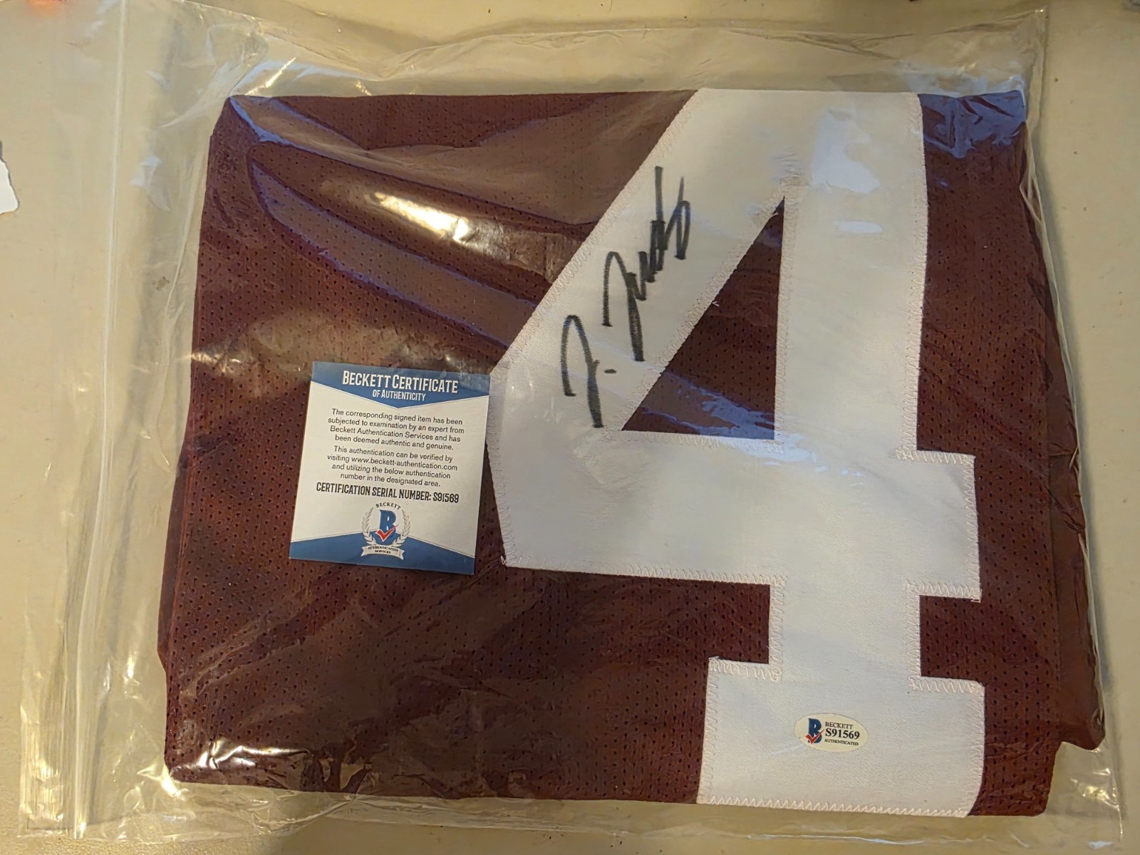 FOOTBALL SIGNED JERSEYS WHOLESALE LOT (20) COA'S FROM JSA, PSA OR BECKETT, DEION