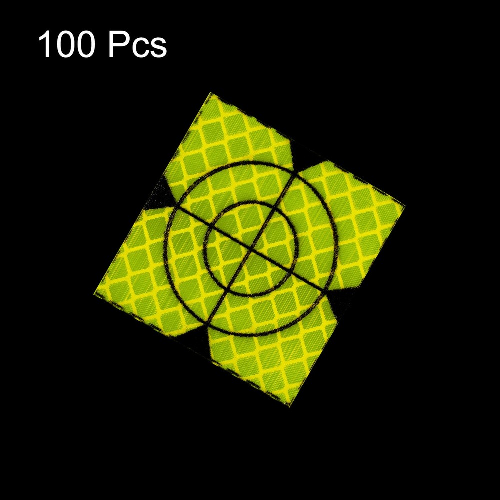 100pcs Survey Reflector Sheets 40mm Self-adhesive Survey Target Mark Green