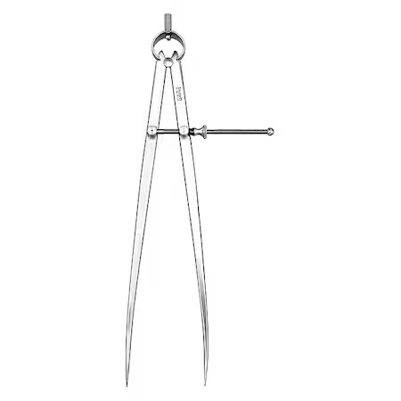 Starrett 83A-12 Spring Divider, 12 In, Solid