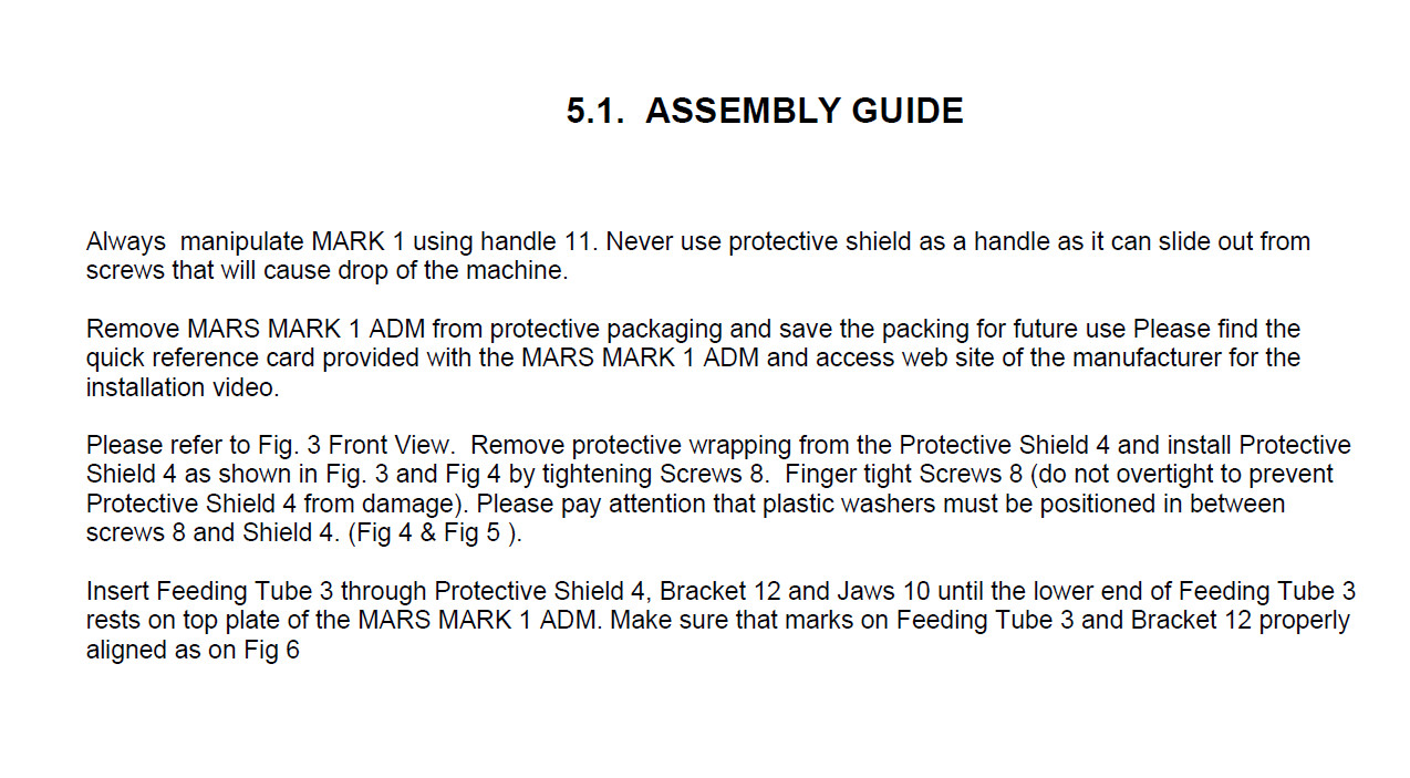 ADM Automatic Depriming Machine: removes Primers from Spent Brass before Reload