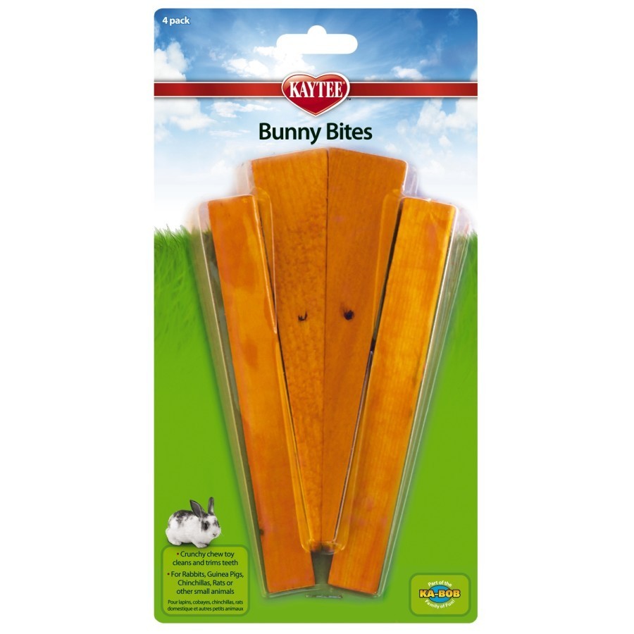 Kaytee Bunny Bites, Carrot Toys 4pk
