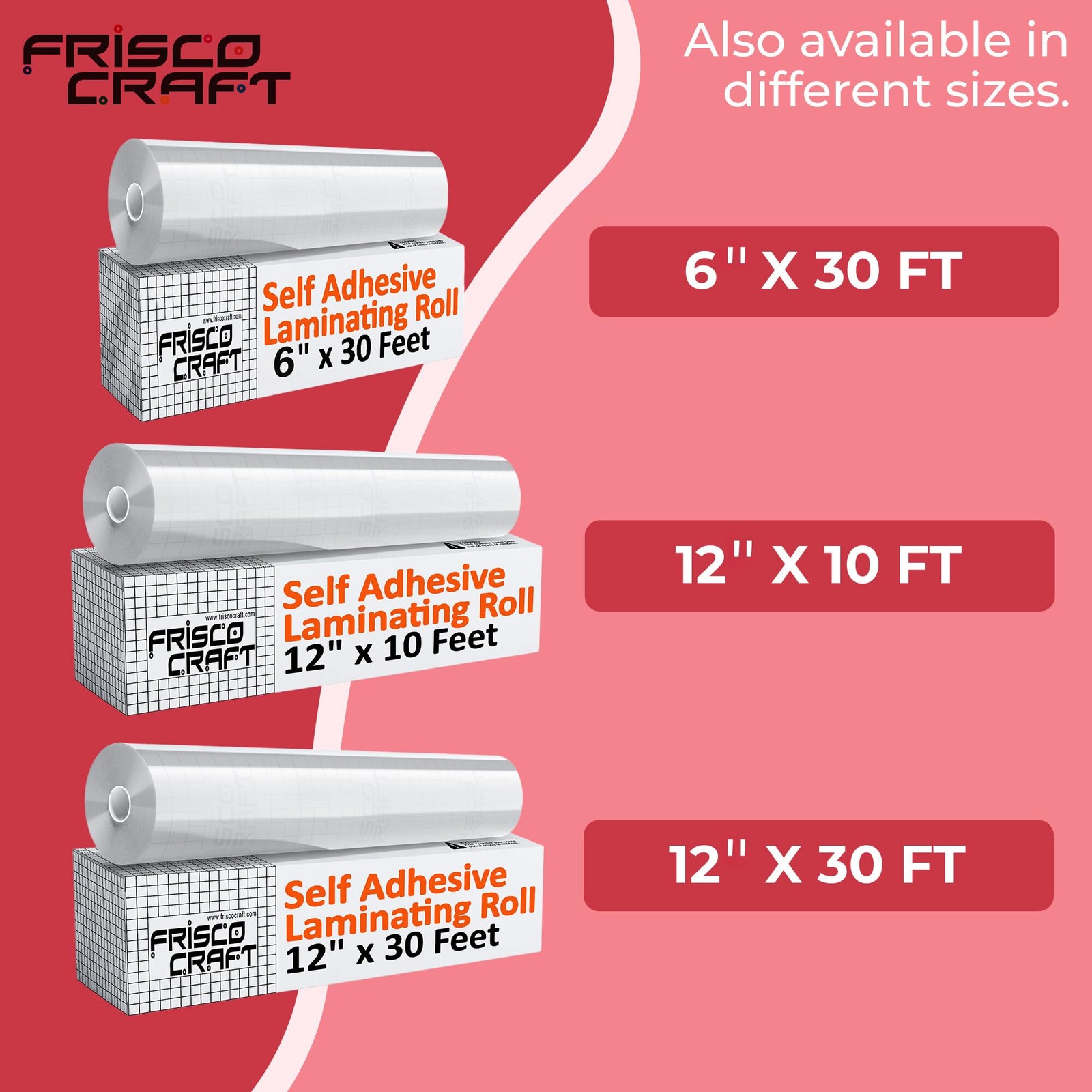 Transparent Self Adhesive Laminating Roll - Self Laminating Sheets for Decals...