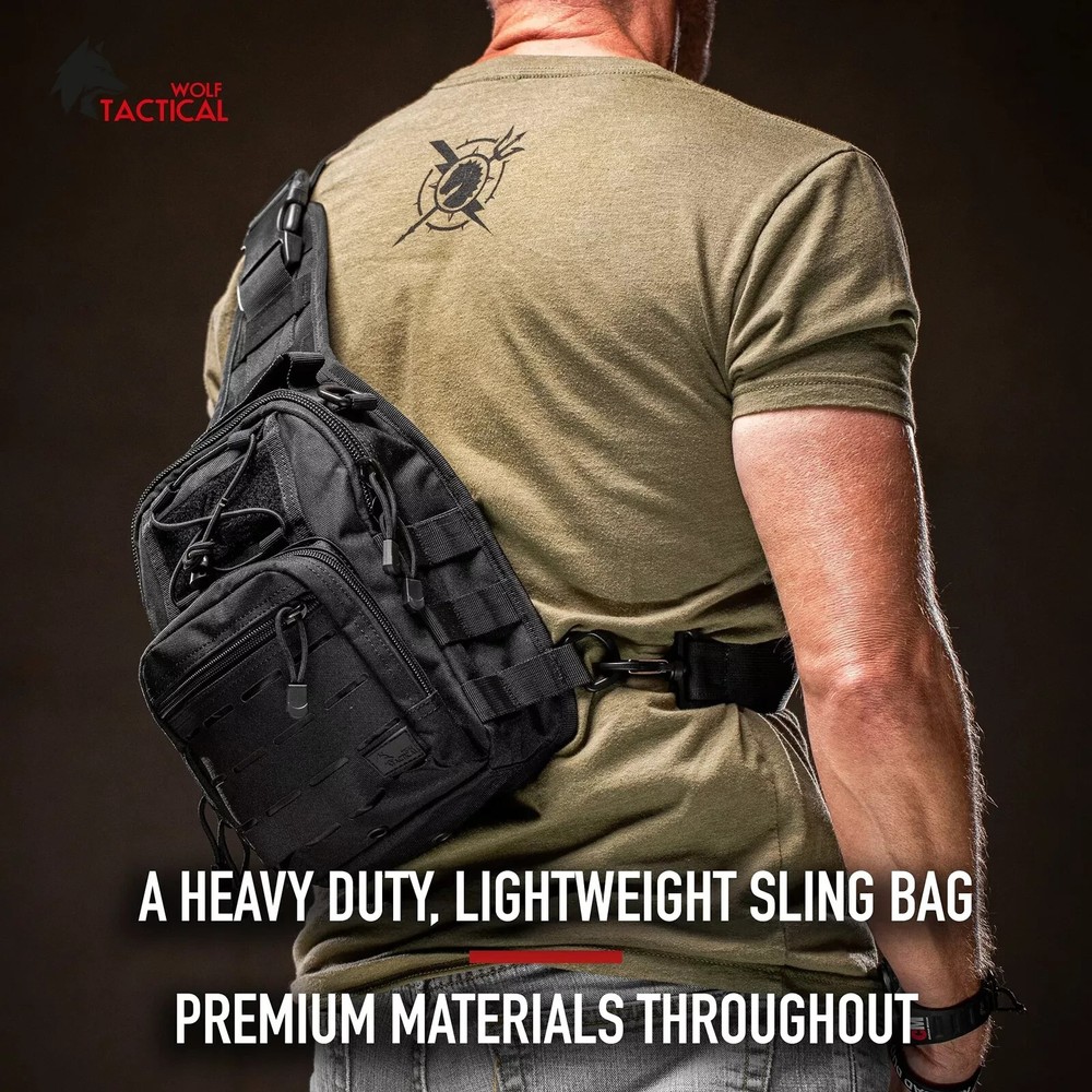 TACTICAL Compact EDC Sling Bag - Concealed Carry Shoulder Bag for Range
