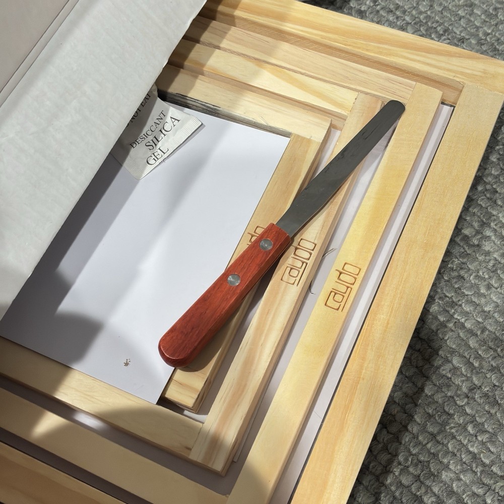 Screen Printing Starter kit Include 4 Different Size of Wood