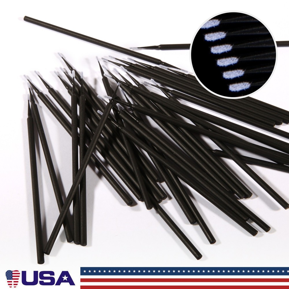 100 Pcs Dental Micro Applicator Disposable Tooth Brush Tips 1.2mm