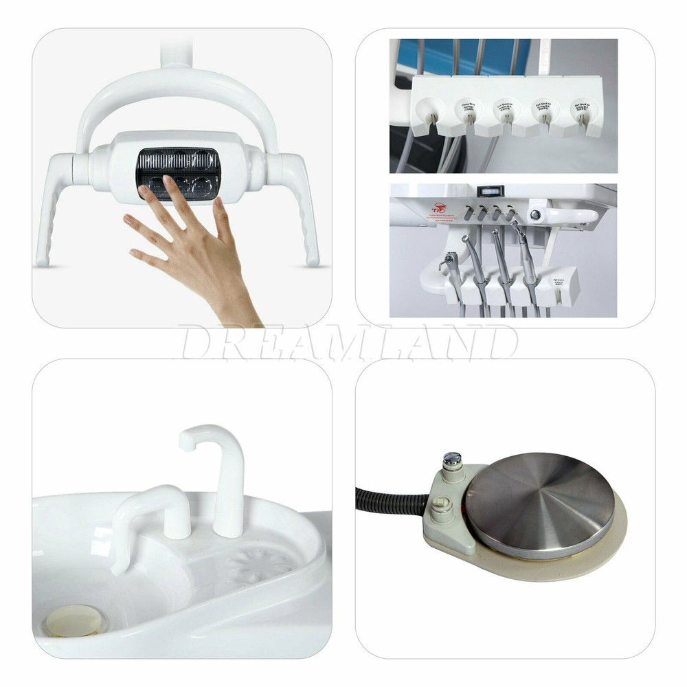 Dental Comprehensive Unit Chair Hard Leather Computer Controlled DC Motor USA