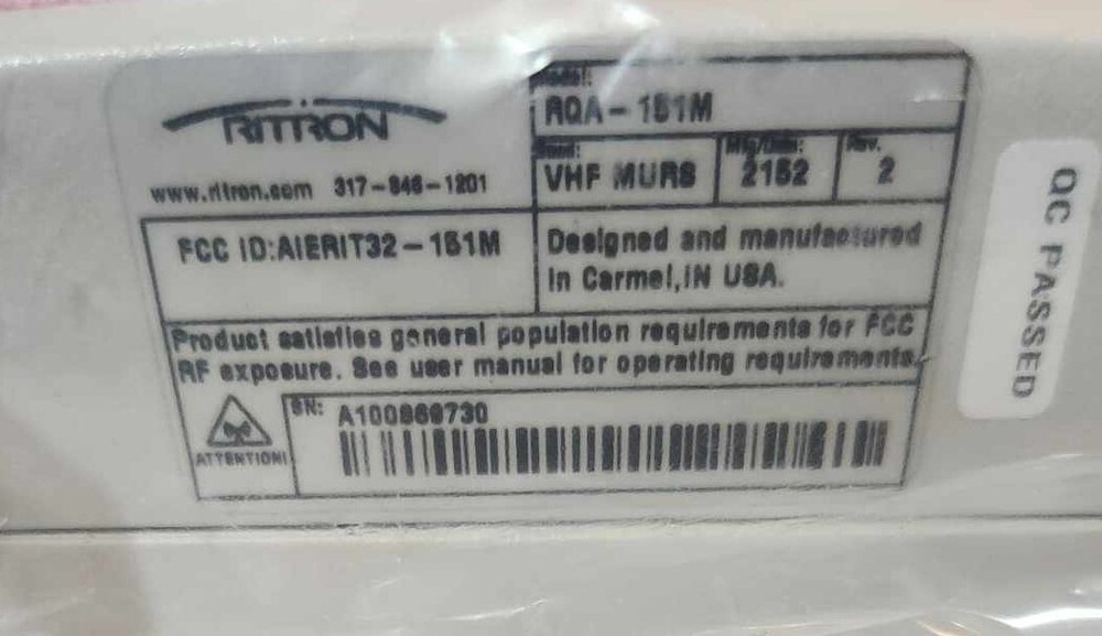 Ritron RQA-151M Callbox (How Can We Help?)