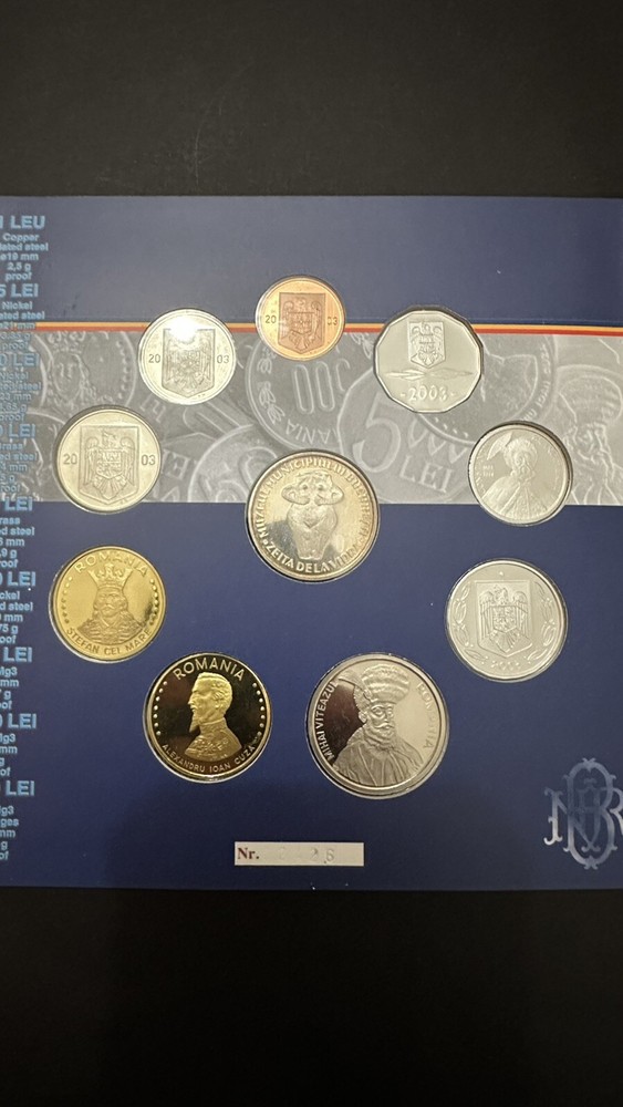 Romania Lei 2003 Mint Set