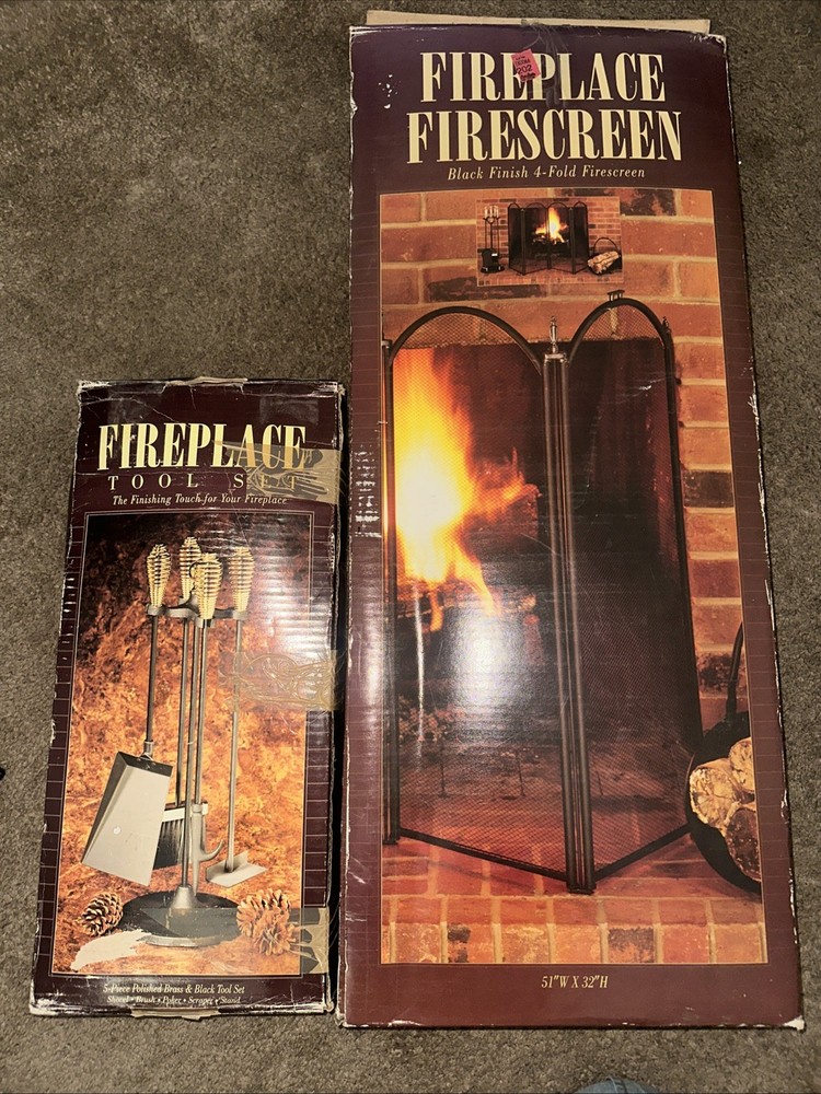 Fire Place Tool Set & Fireplace Screen