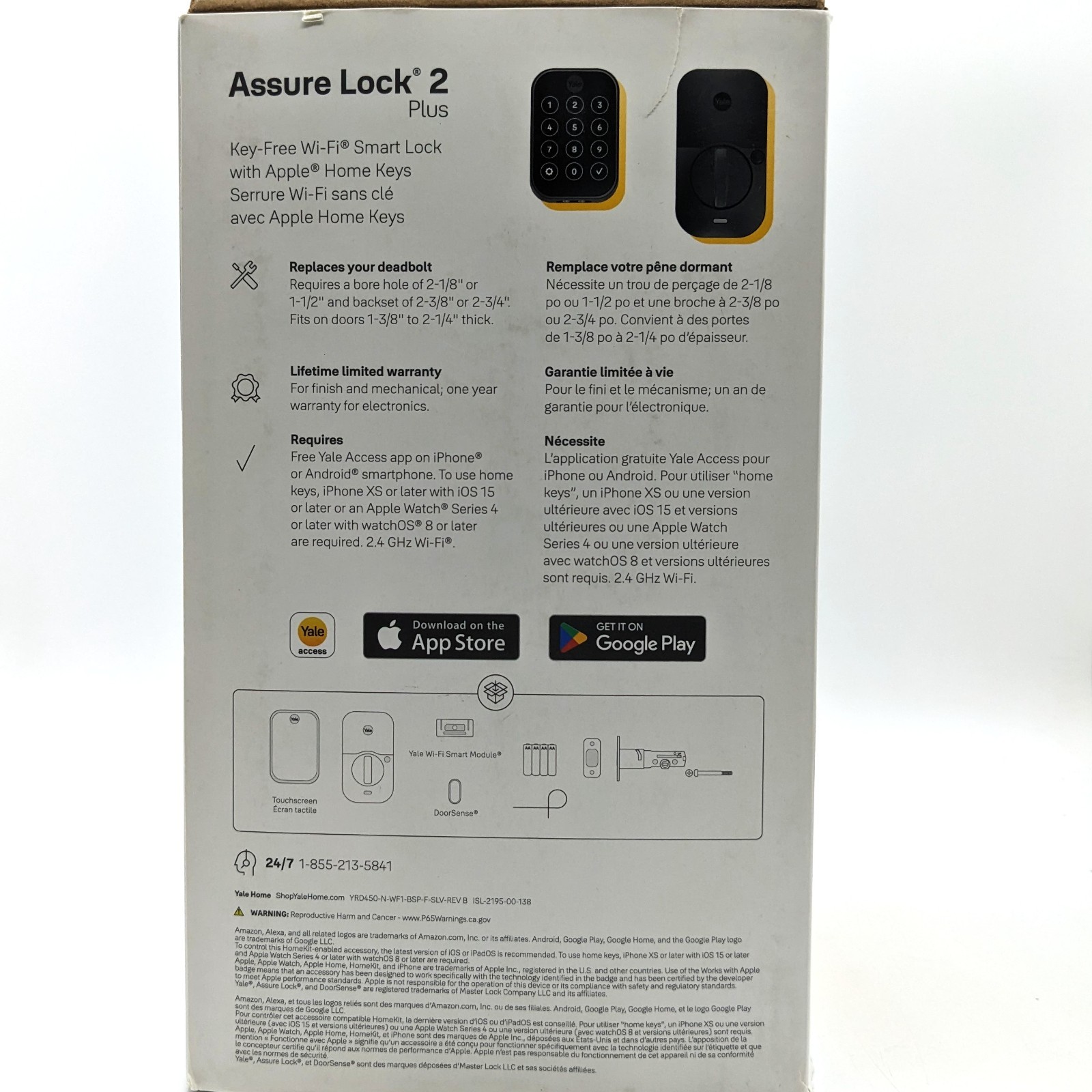 Yale “Assure Lock 2 Plus” with Wi-Fi & Apple Home Keys [Black Suede Finish] NEW
