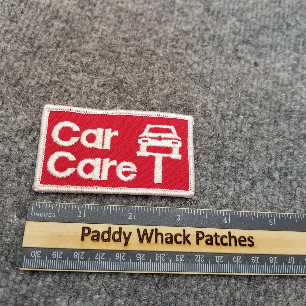 Vintage Car Care Patch Auto 70s 80s Work Uniform AD5