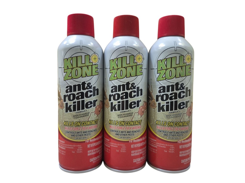 Kill Zone ANT and Roach Killer 3 Oz 1 Each by Chase Products Combo -3