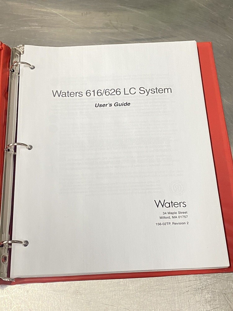Waters 616 626 LC System HPLC Pump - Users Guide / Instruction Book / Manuals