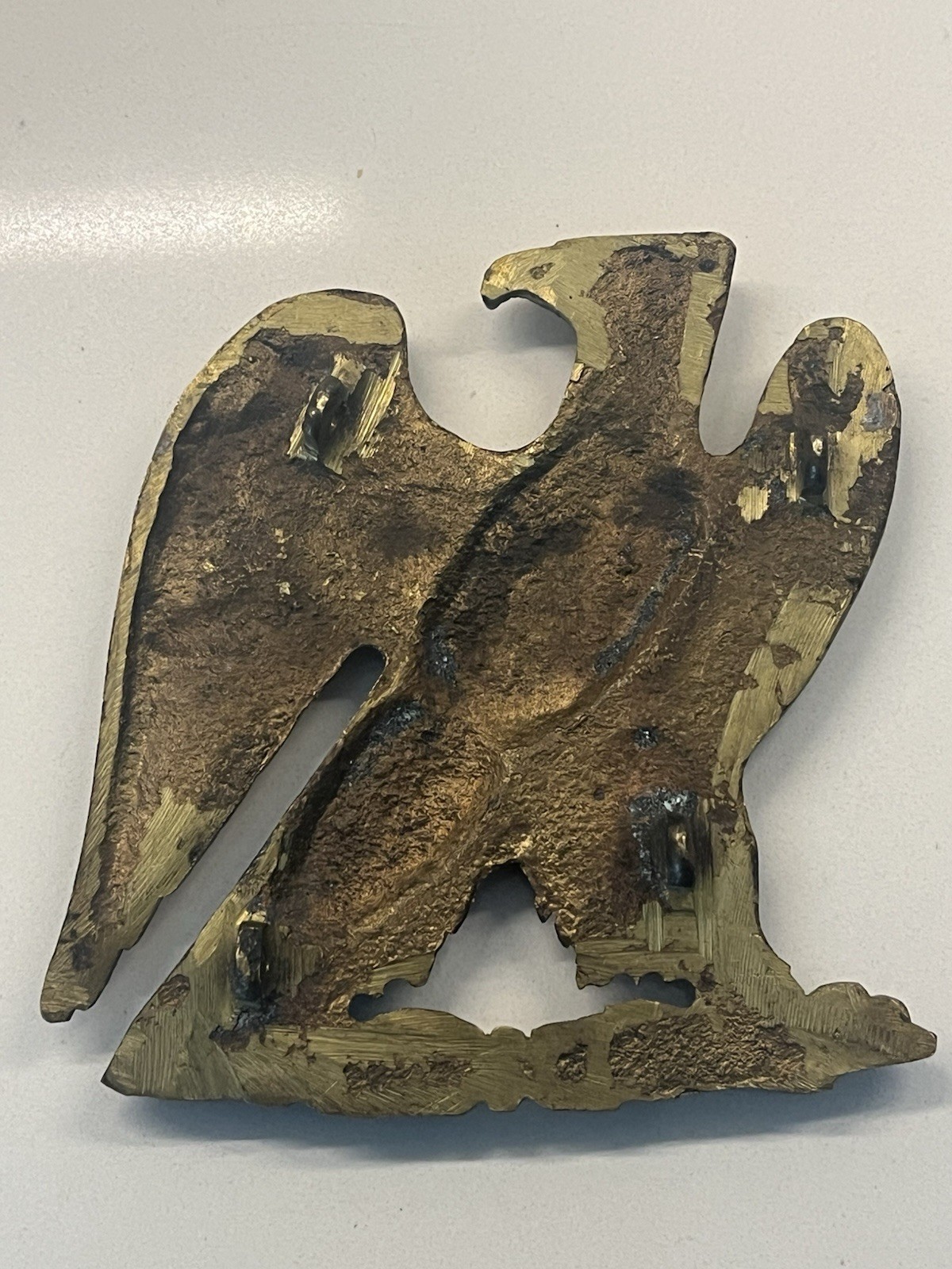 Napoleonic Wars French Army Imperial Youth guard Pouch Badge Bronze Original