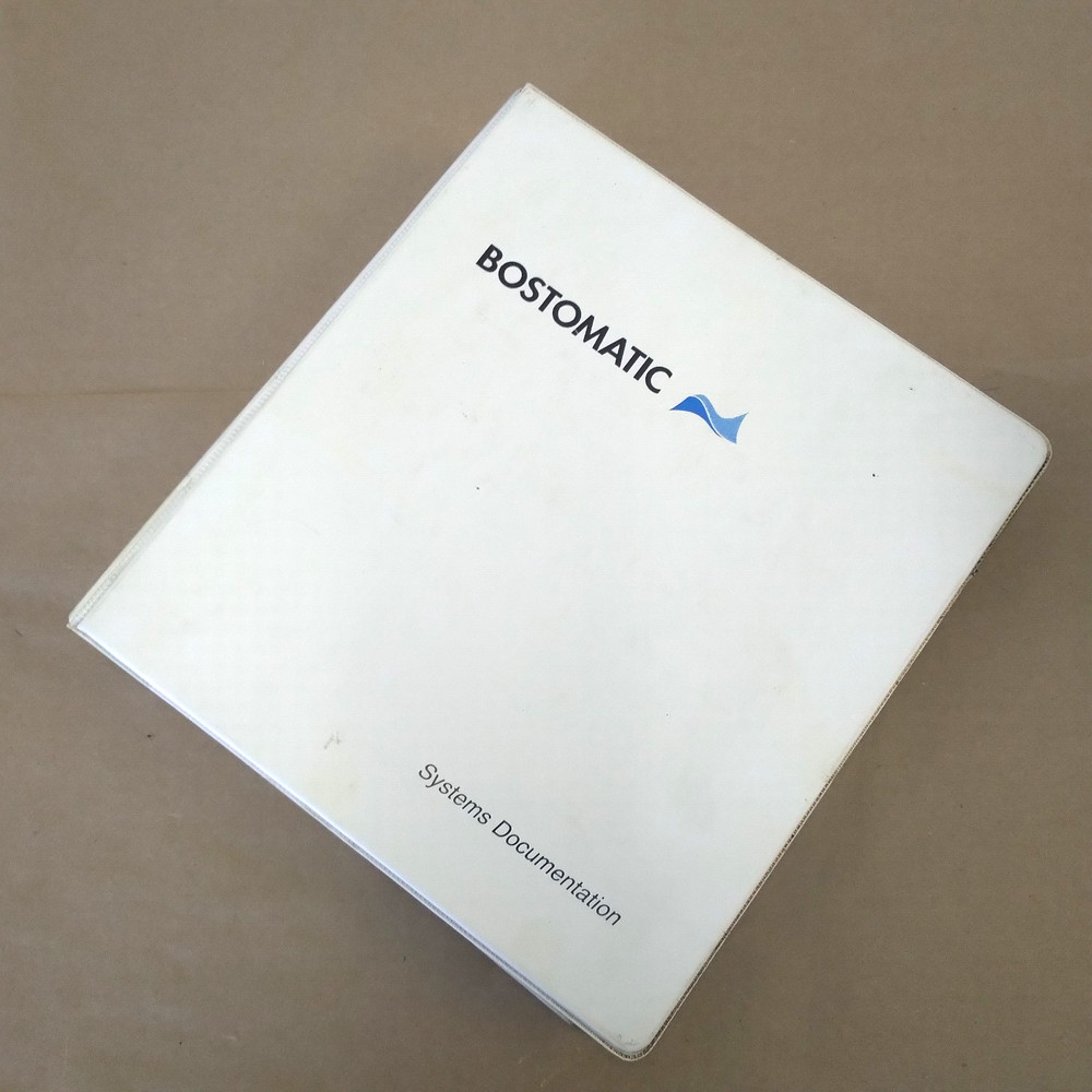 BOSTOMATIC VII BD22TS OEM EQUIPMENT DOCUMENTATION MANUAL, ITEM A