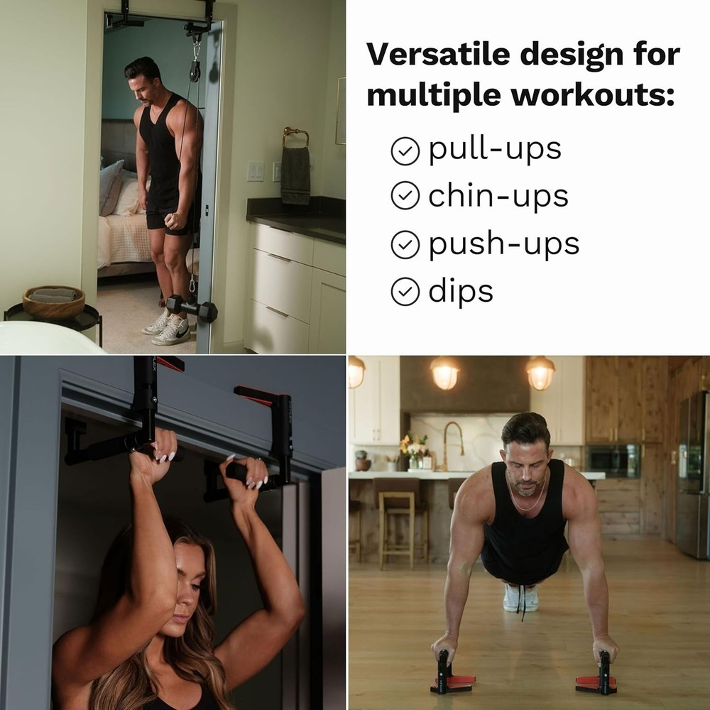 Jayflex CrossGrips Compact Pull Up Bar - Pull Up Bar Door Frame for Work from...