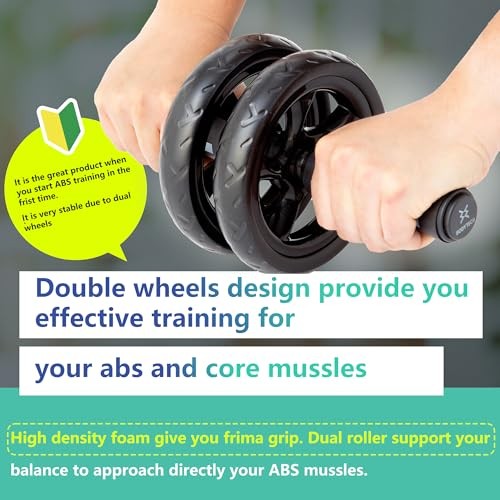 Ab Roller Wheel workout for Abdominal Core Strength training home gym Modern