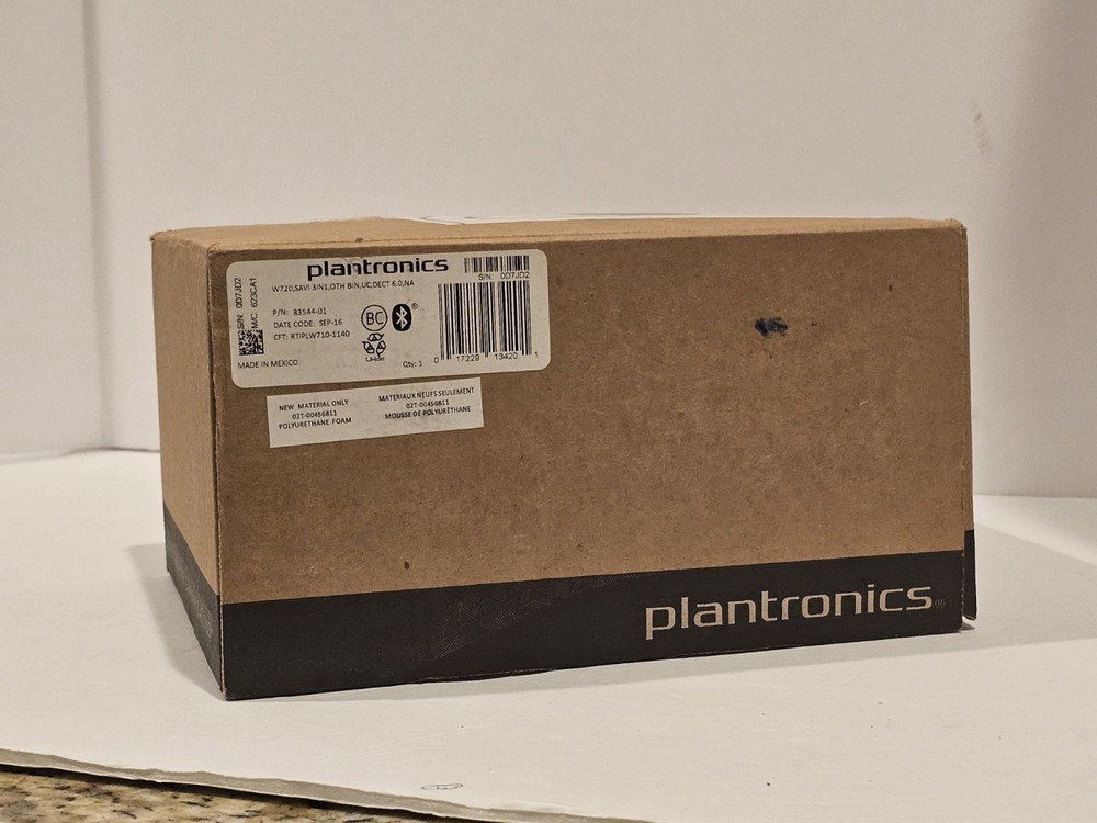 Plantronics Savi W720 Wireless Headset System 83544-01 Open Box READ - Peeling