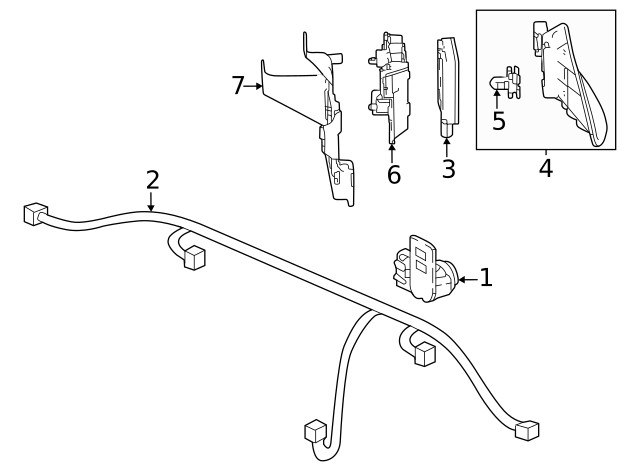 Genuine Honda Blind Spot Detection System Warning Sensor Bracket 8S414-3T0-J01