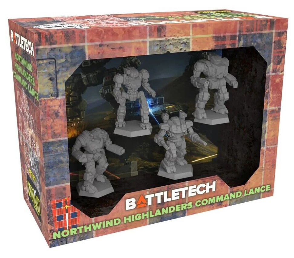 Battletech Northwind Highlanders Command Lance Mech Pack Mercenaries Gunslinger