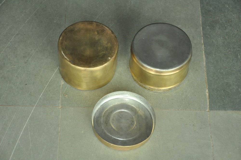 Vintage Brass 2 Compartment Handcrafted Solid Fine Lunch/Tiffin Box