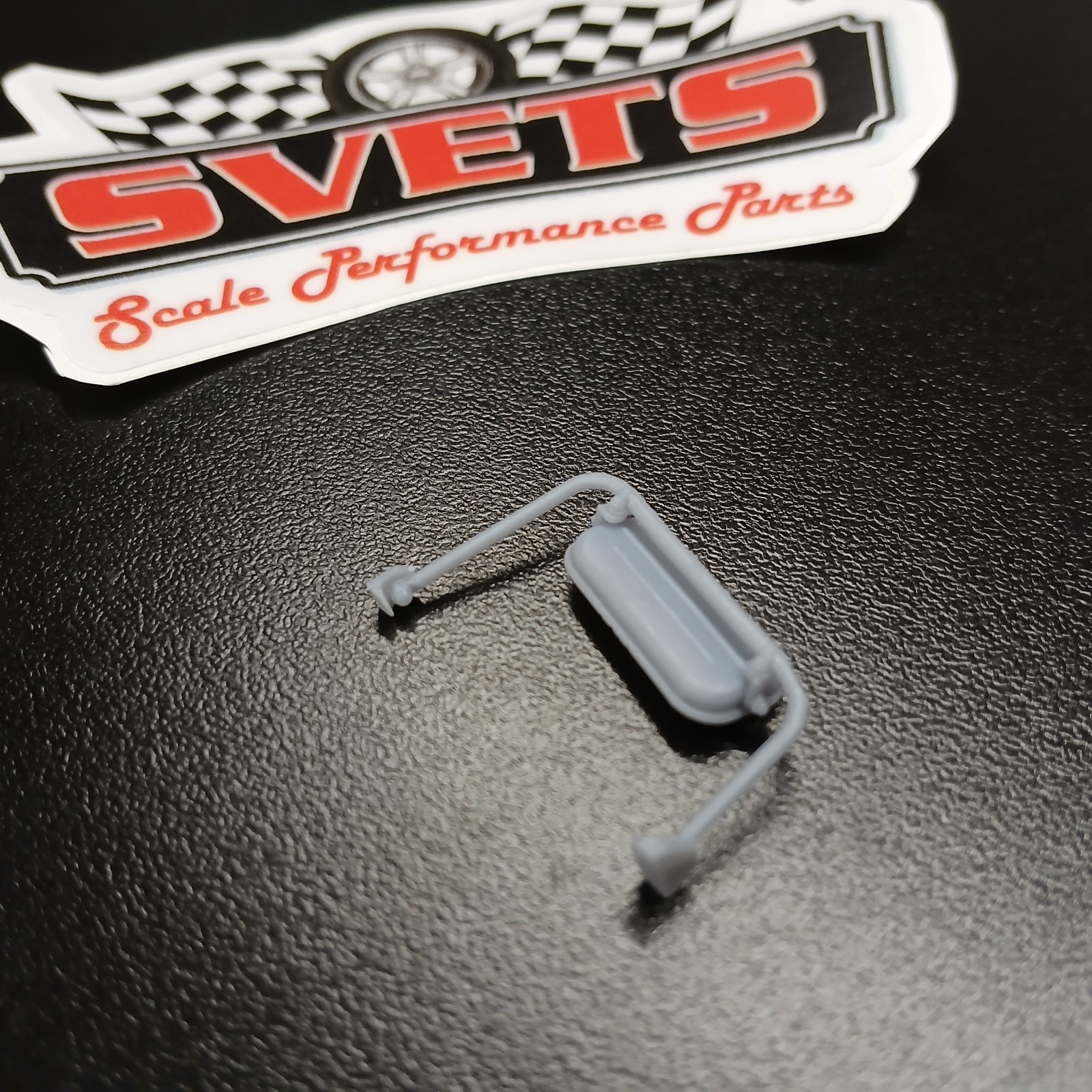 Vintage 1973 - 1979 Ford F-Series West Coast Jr. Side Mirrors Pair 3D Resin 1/25