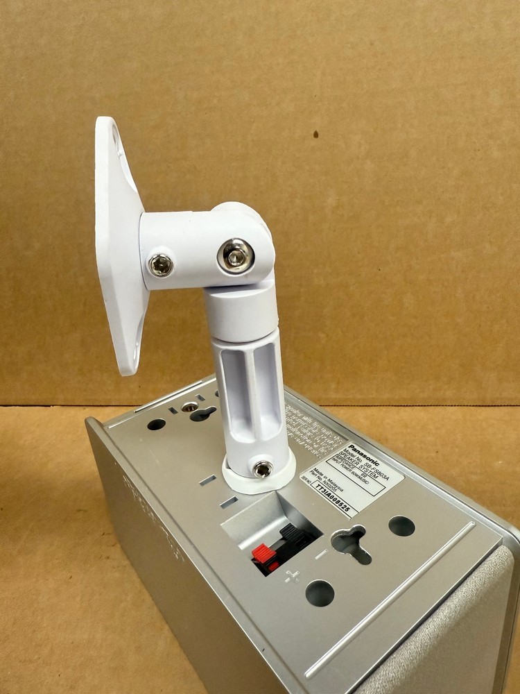 Wall Mount Ceiling Bracket for Panasonic SB-FS803A Speaker (White) - Pair