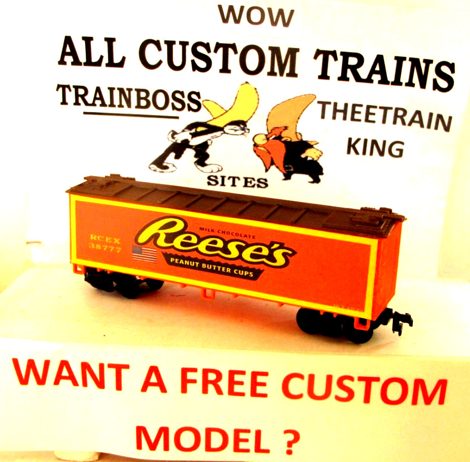 HO SCALE CUSTOM LETTERED REESE'S CANDY W3