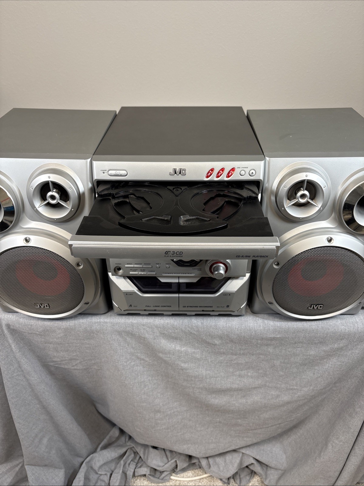 JVC CA-MXG500 Stereo Receiver System MX-G500 130W With Speakers Tested