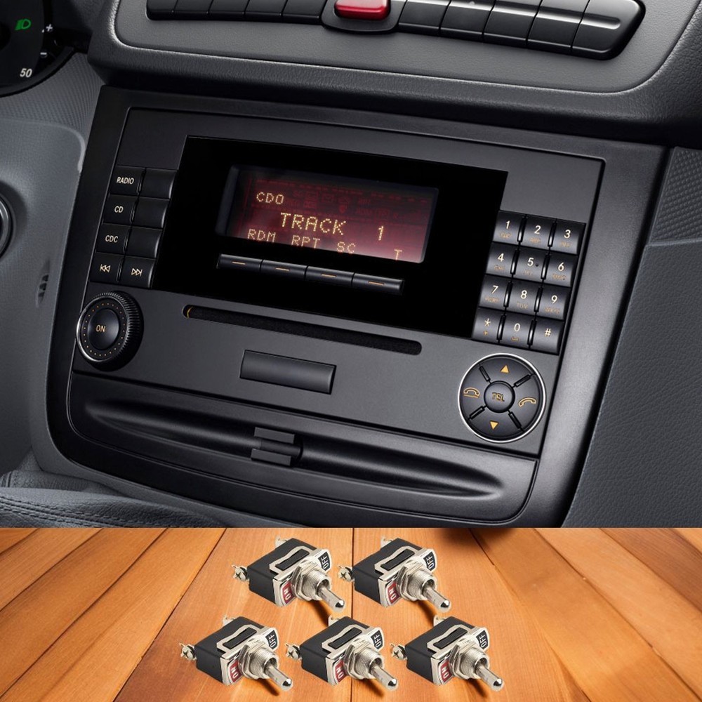 Five Pack Waterproof On Off Metal Toggles Suitable for Electrical Projects