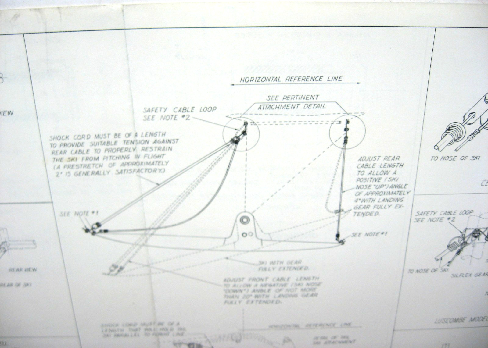 1959 Federal Aircraft Ski Installtn Instrctns 11R125-Cessna Luscombe Piper, plus