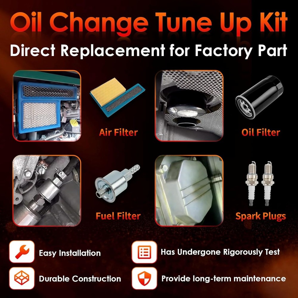 Tune Up Kit for Small Engines - Filters & Spark Plug Replacement Set