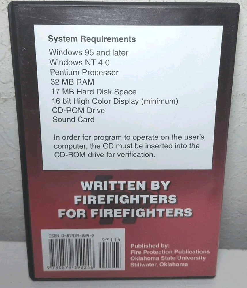Essentials Fourth Edition Fire Fighting Interactive Study Guide PC CD-ROM R13