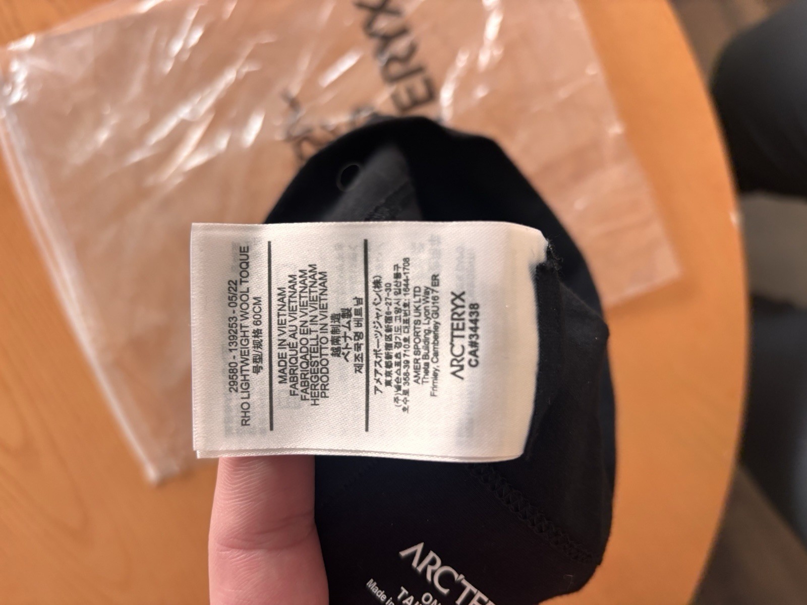 arcteryx rho toque - Black