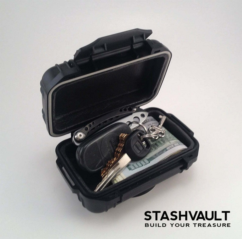 Secret Under Car Compartment - Compact Magnetic Stash Box 82lbs Force