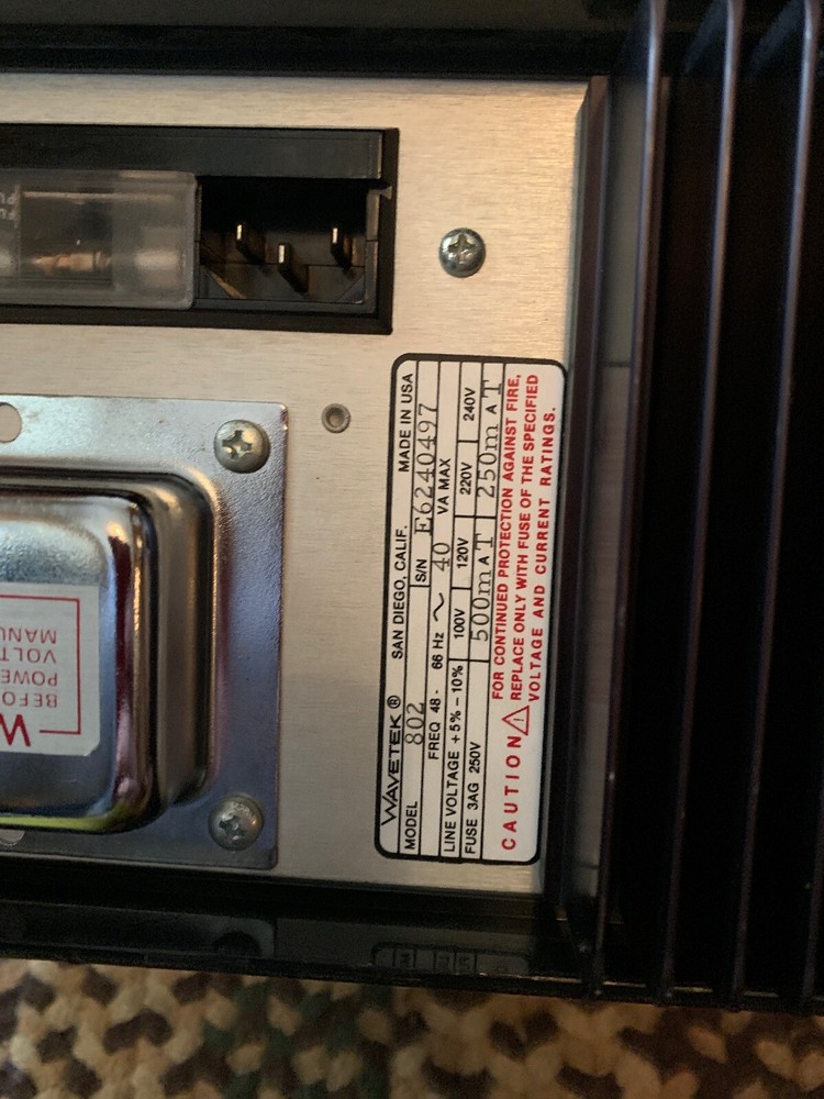 WAVETEK 802 50MHz PULSE GENERATOR Untested For Parts/Repair!