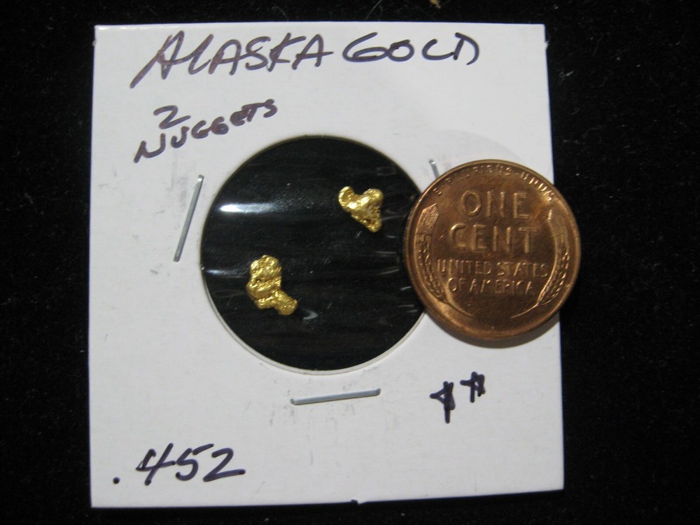 ALASKA GOLD TWO NUGGETS .452 GRAM