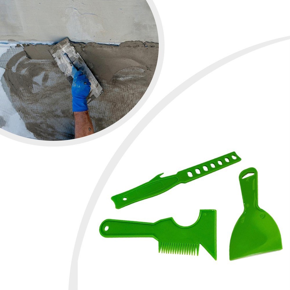 Scraper Tool Set for Paint Mixing with Brush Comb and Ergonomic Design