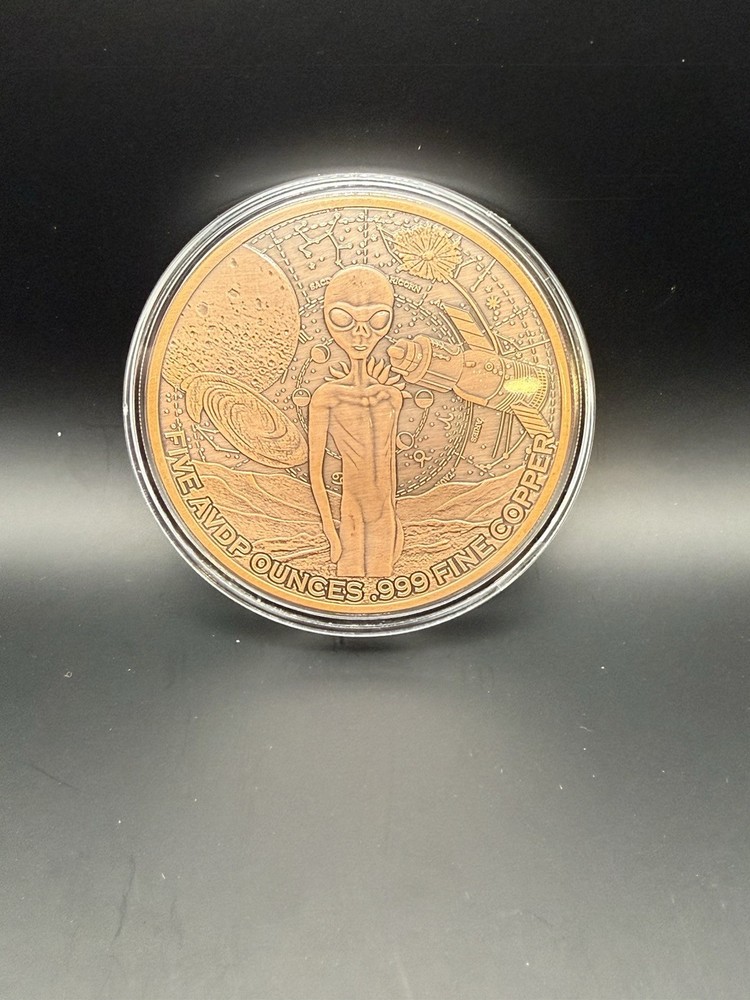 Alien 5oz Copper Coin