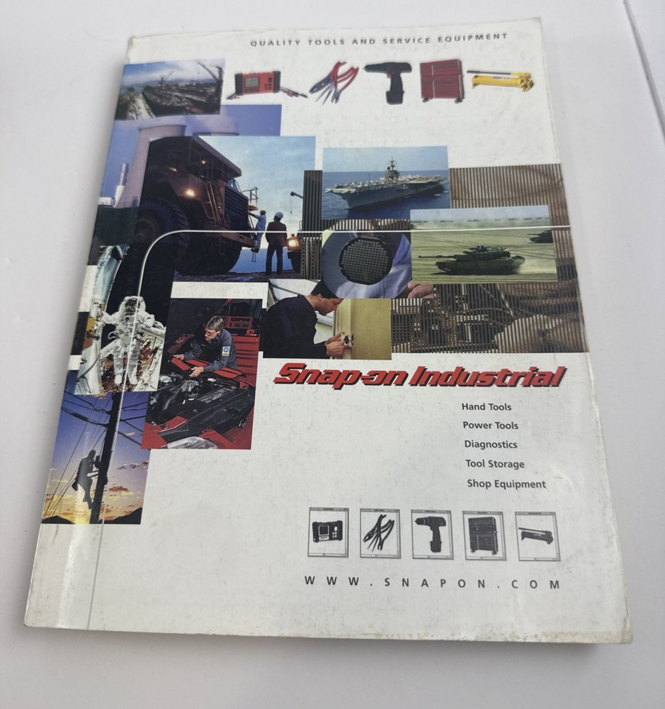 Snap On Industrial Catalog 600i Printed 2001