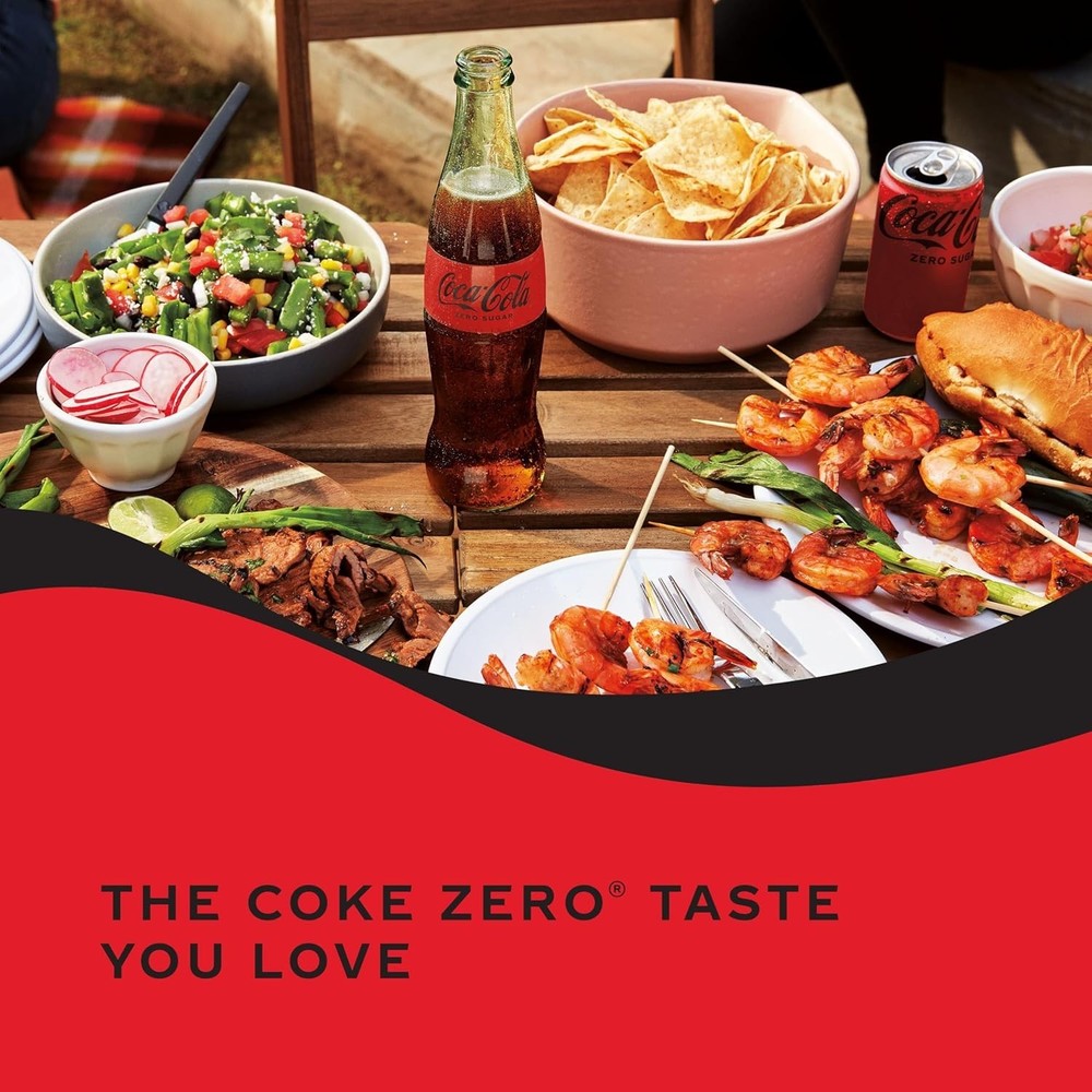 Coca-Cola Zero Sugar, 12 Pack Cans - Refreshing Zero-Calorie Soda Delight
