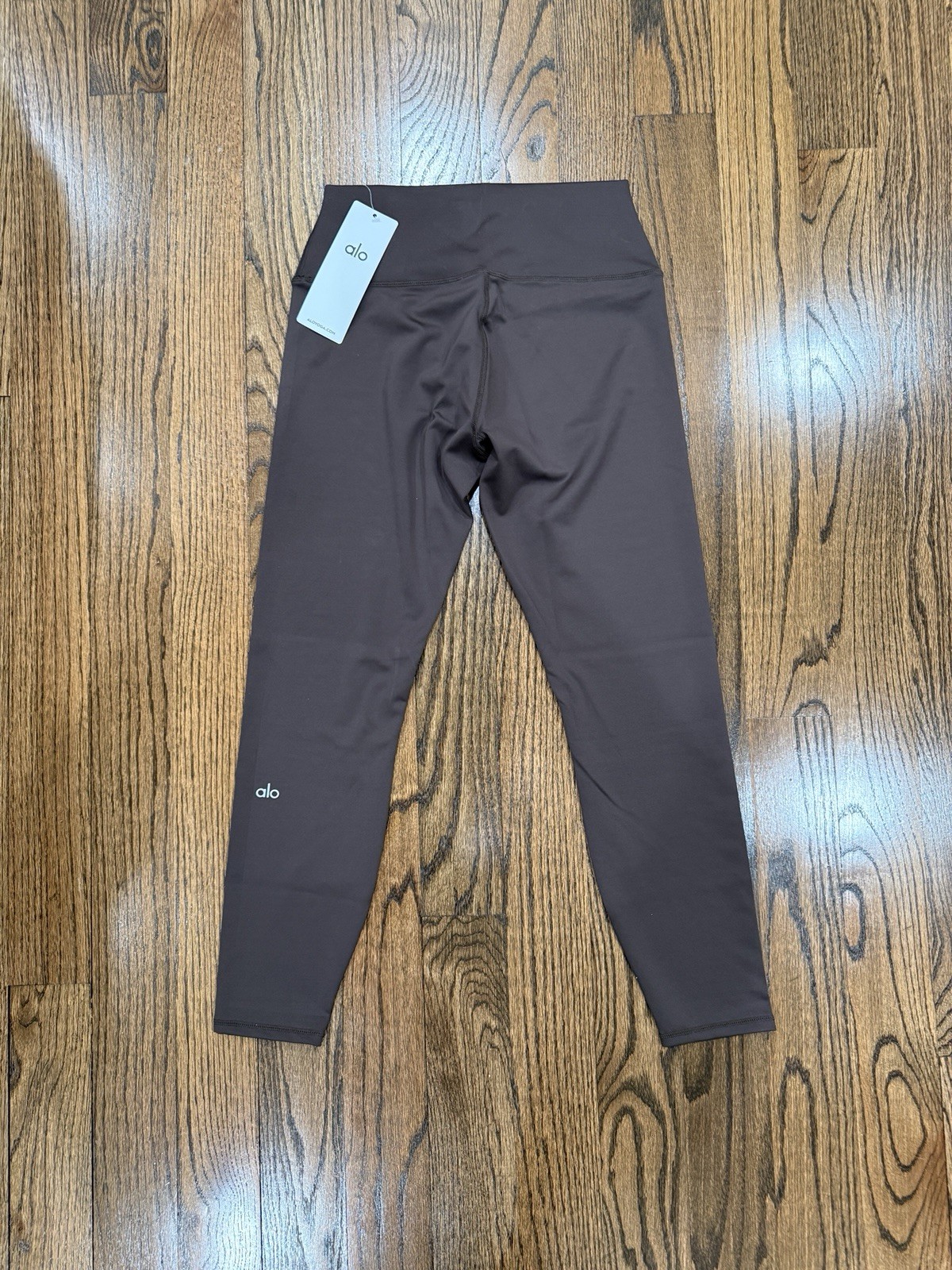 Bundle Of 2 Alo Yoga LARGE High Waist Airbrush Leggings BLACK AND BROWN 7/8 NWT